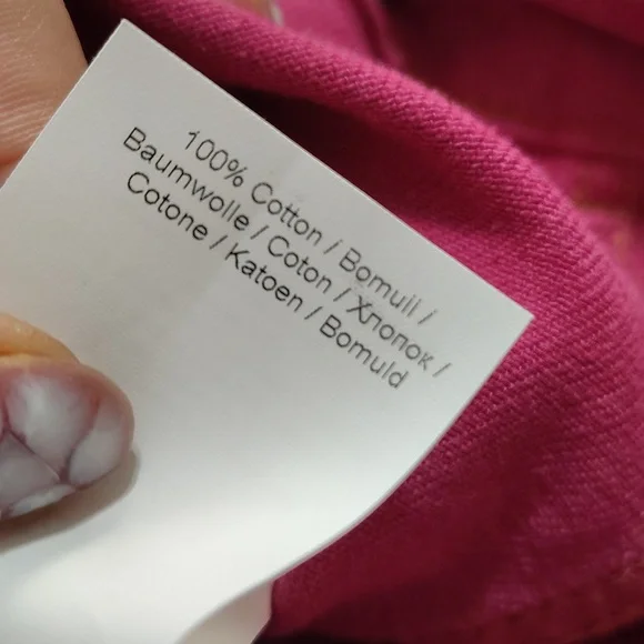 GANNI Asymmetric Denim Skirt In Washed Pink Size EU 38 US Med/6 - Picture 7 of 10